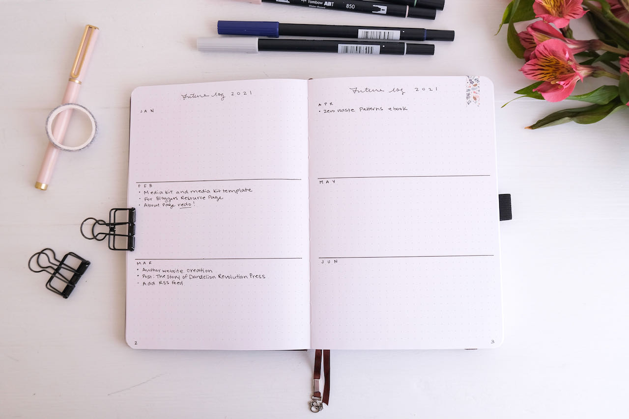 Minimalist Bullet Journaling for Beginners—My Blogging Bujo Set-up